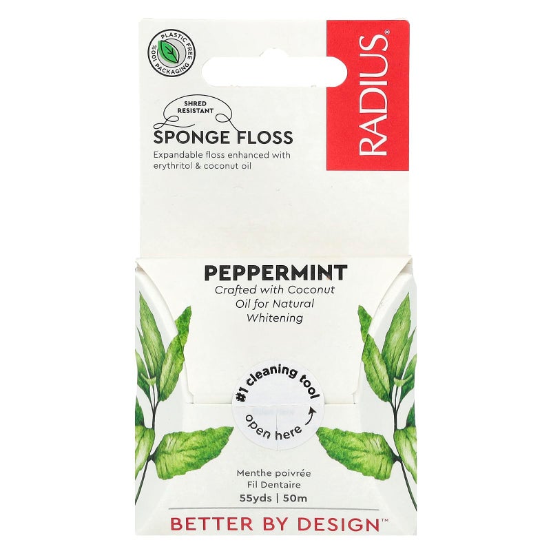 RADIUS Floss Vegan Xylitol Mint, 181 g - Pack of 3